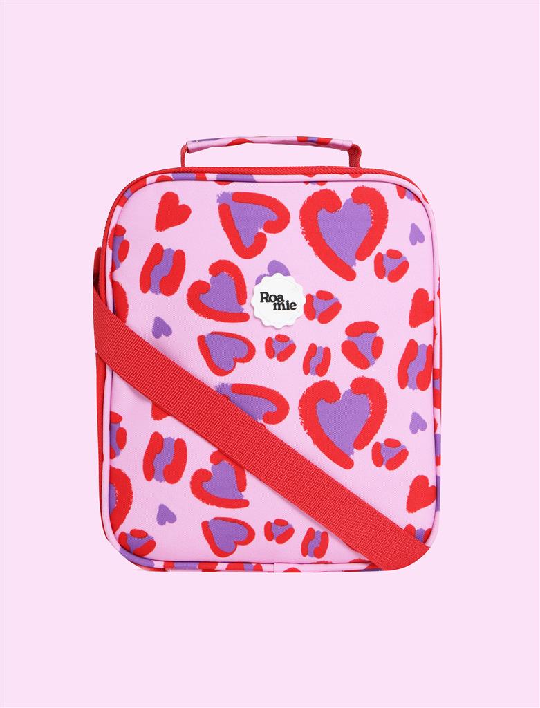 ROAMIE insulated kids school lunch bag in Hearts
