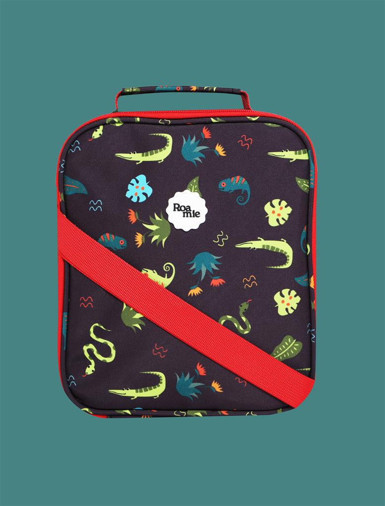 ROAMIE insulated kids school lunch bag in Jungle