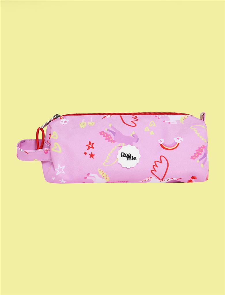 ROAMIE kids recycled school pencil case in Unicorn
