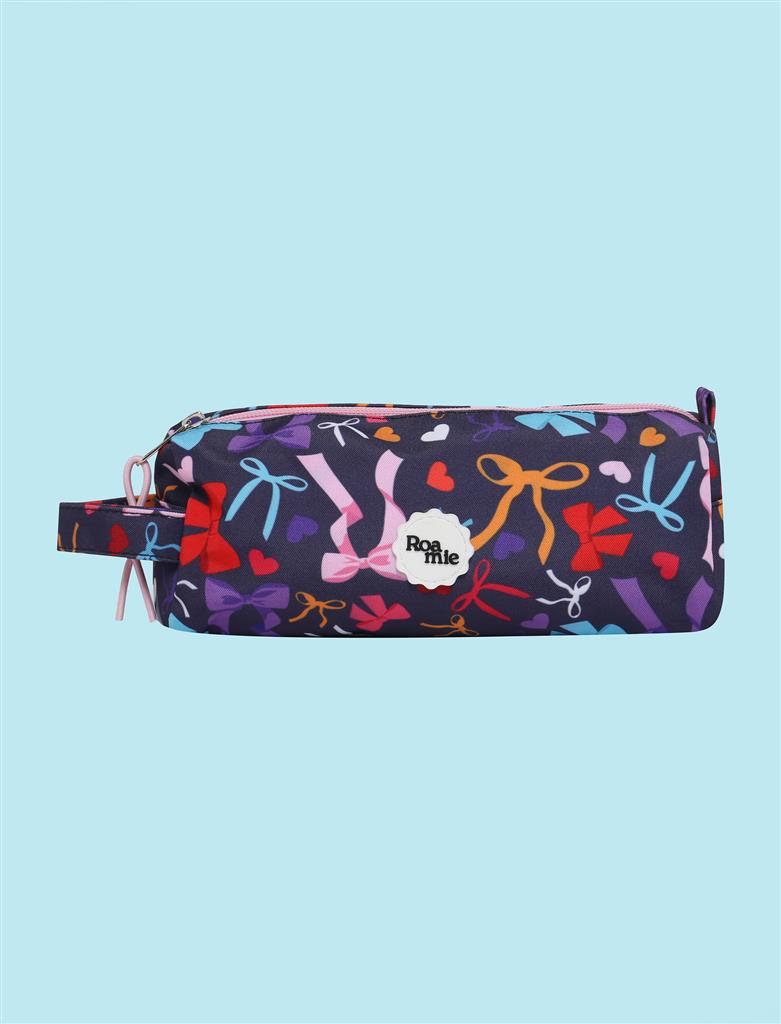 ROAMIE kids recycled school pencil case in Bows