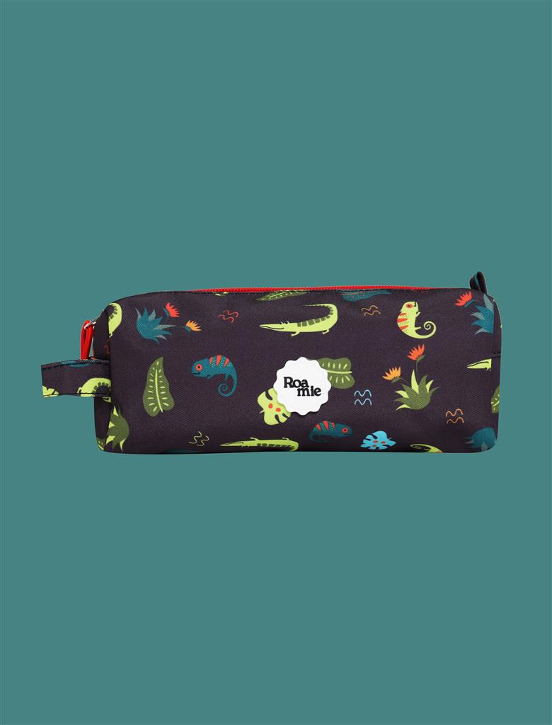 ROAMIE kids recycled school pencil case in Jungle