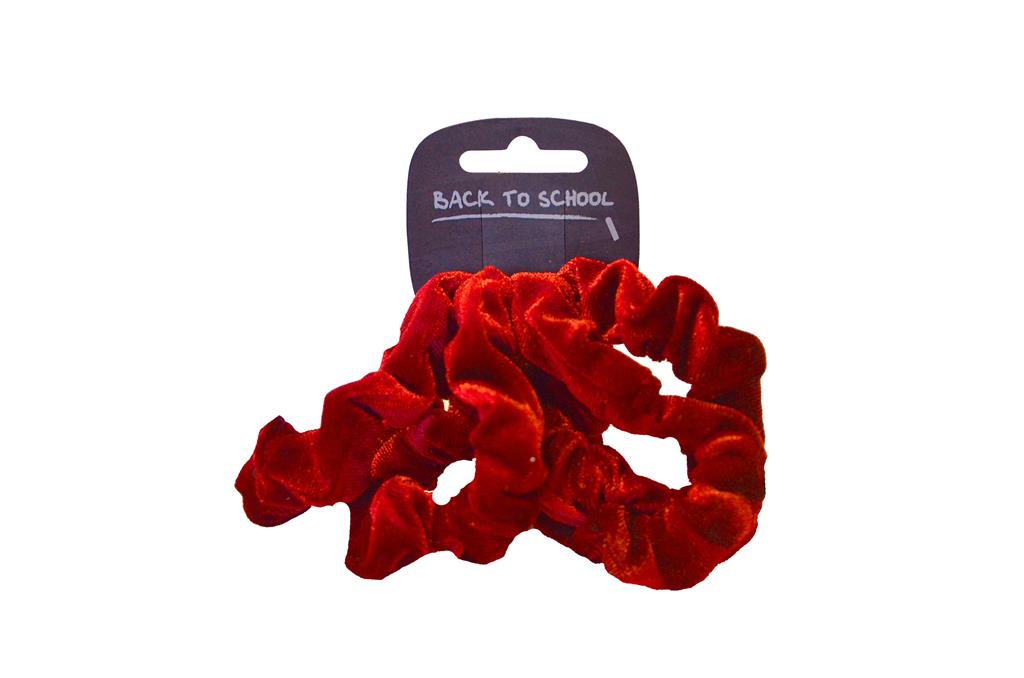 4 PACK VELVET HAIR SCRUNCHIE