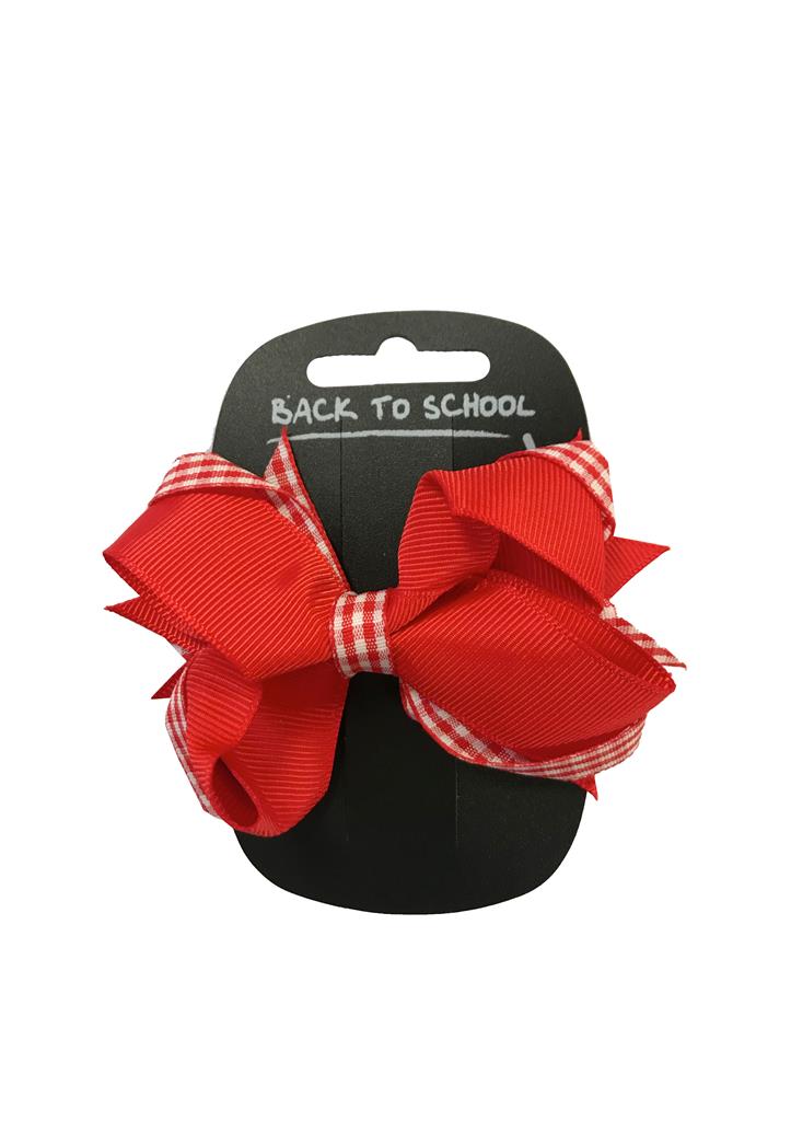 GINGHAM STYLE HAIR BOW