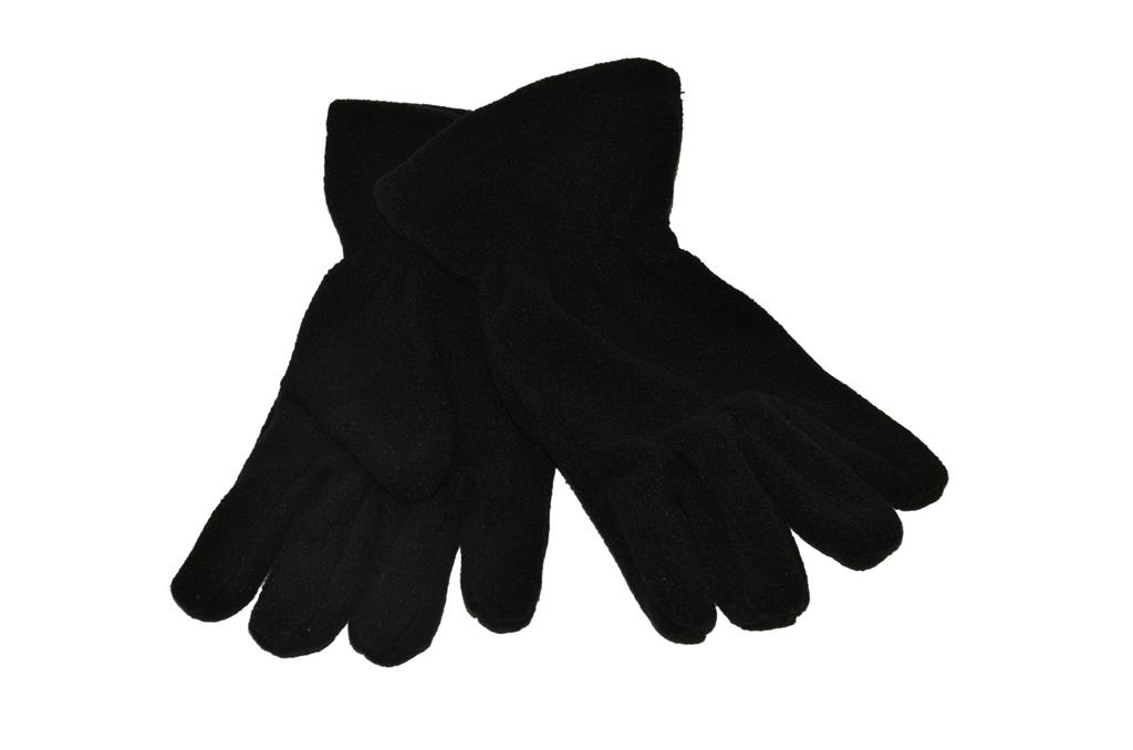 FLEECE GLOVES - BLACK