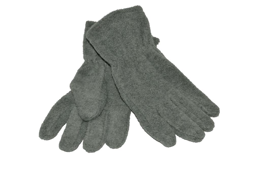 FLEECE GLOVES - GREY