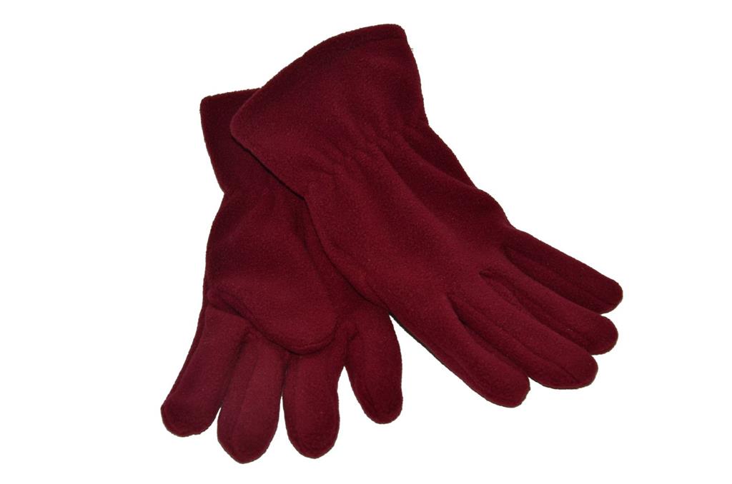 FLEECE GLOVES - MAROON