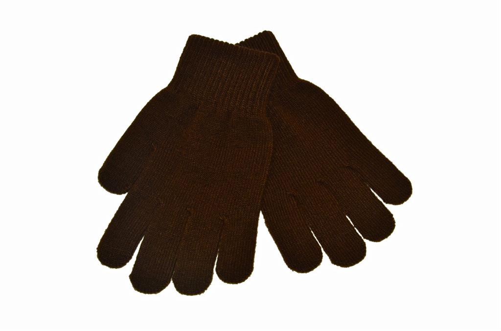 STRETCH GLOVES - BROWN