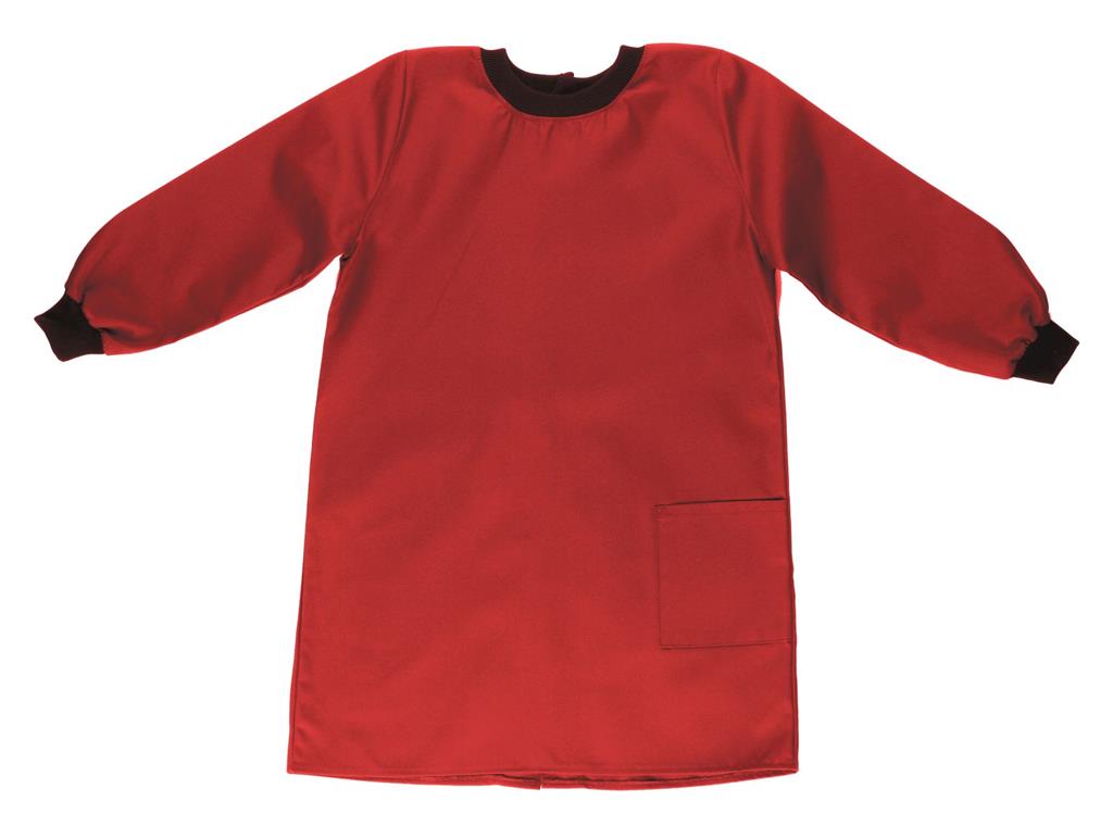 RED PAINTING SMOCK