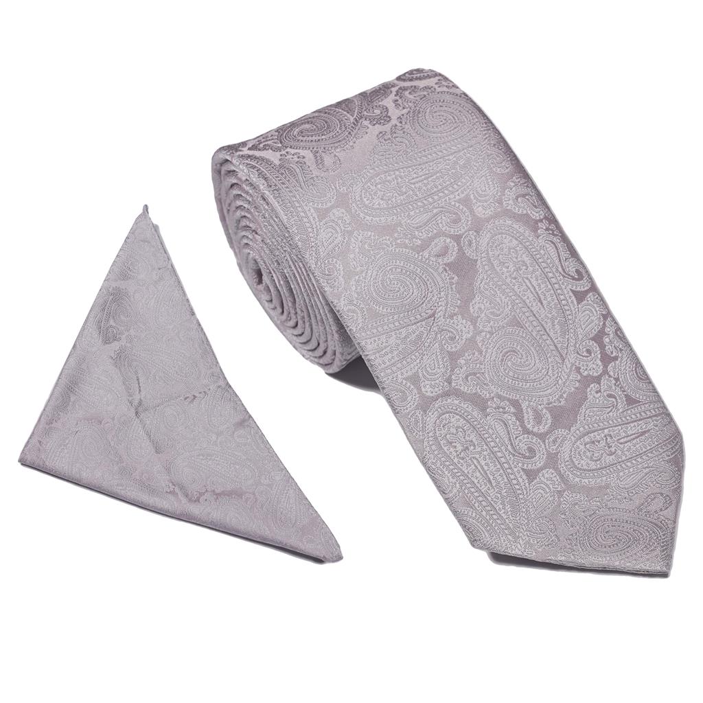 BOYS WEDDING PAISLEY TIE SET