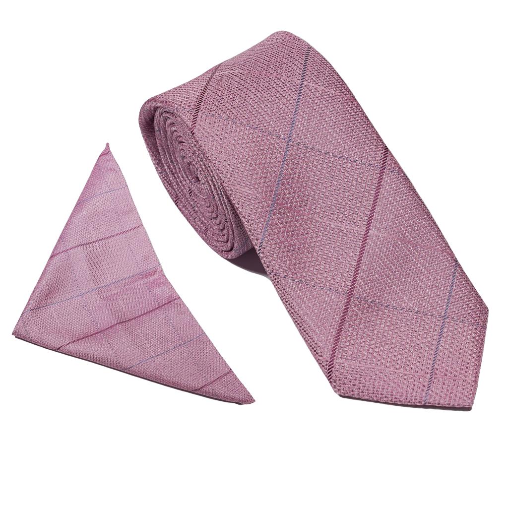 TWEED CHECK TIE SET