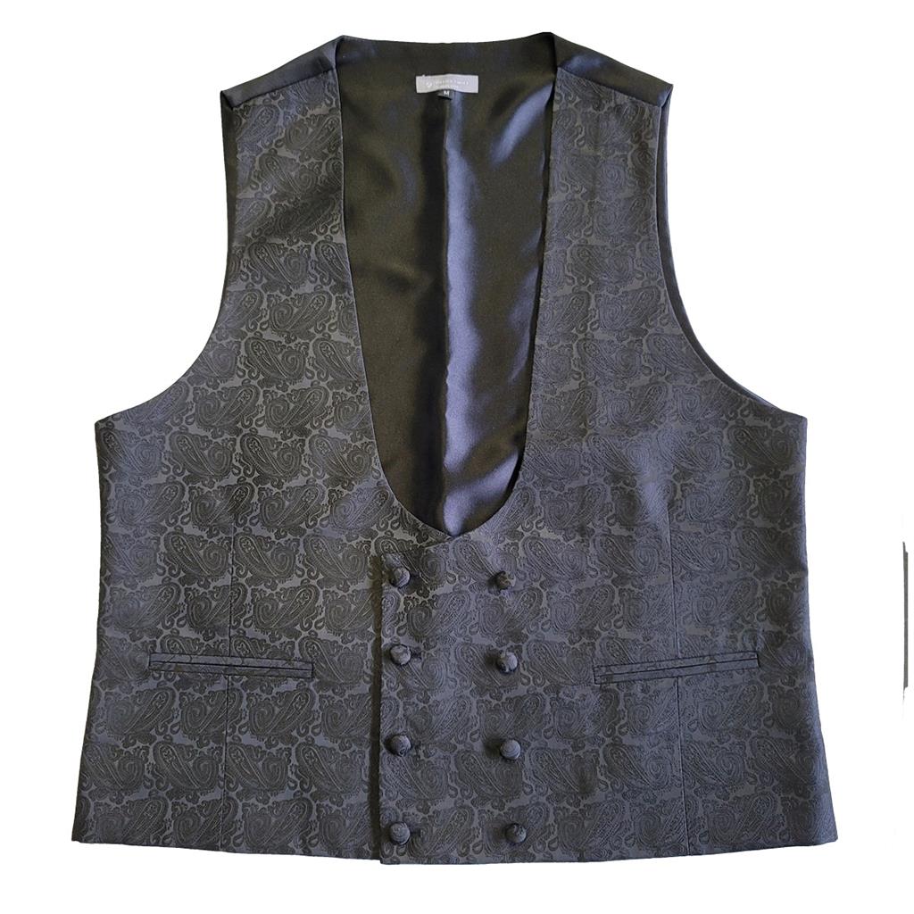 PAISLEY WAISTCOAT - BLACK