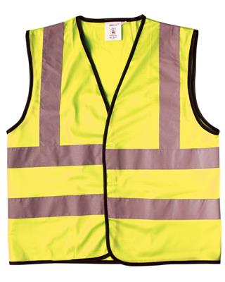 SAFETY WAISTCOAT - CHILD (L) - 12/14YR - YELLOW