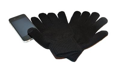 TOUCHSCREEN GLOVES - YOUTHS - BLACK
