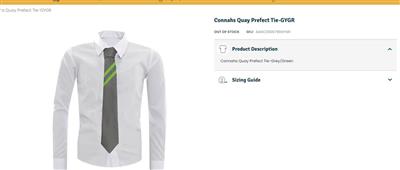 CONNAHS QUAY PREFECT 52" X 3" PLACED STRIPE TIE