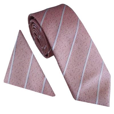 ()LINEN LOOK STRIPE SET - LIGHT PINK
