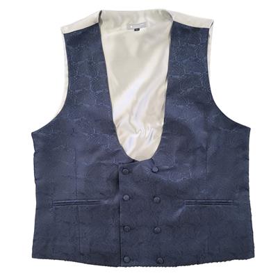 ()PAISLEY WAISTCOAT - NAVY 44/46" (XL)