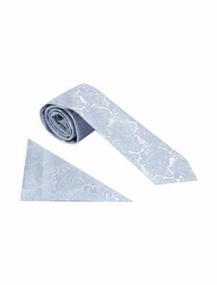 WEDDING PAISLEY SET - GUN BLUE