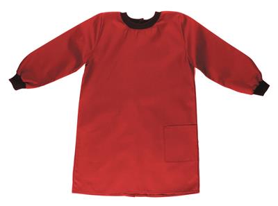 RED PAINTING SMOCK