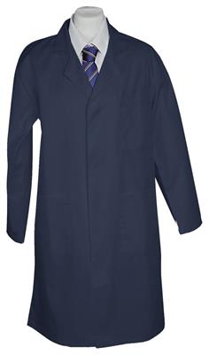 100% COTTON LAB COAT - NAVY