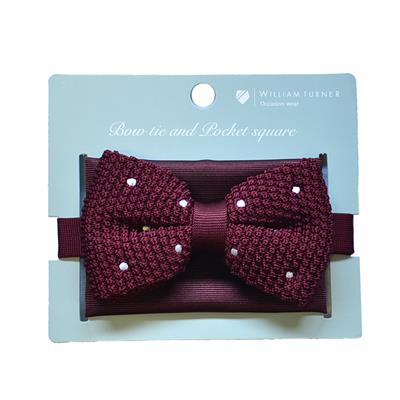 KNITTED BOW TIE SET