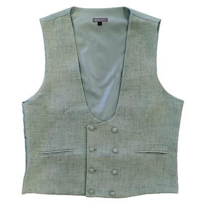 SUMMER TWEED WAISTCOAT - SEA GRASS