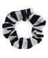 BS78 NAVY/SILVER SCRUNCHIE             