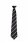 DS120 BLACK/WHITE CLIP-ON TIE 14" X 2.75"