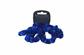 4 PACK VELVET SCRUNCHIE - ROYAL