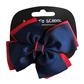 NAVY/RED BOW