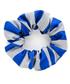 ECO BS50 ROYAL/WHITE SCRUNCHIE             