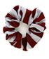 ECO BS72 MAROON/WHITE SCRUNCHIE            