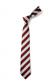 ECO BS72 MAROON/WHITE CLIP-ON TIE 16" X 2.75"