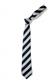 ECO BS78 NAVY/SILVER CLIP-ON TIE 16" X 2.75"