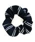 ECO DS103 NAVY/WHITE SCRUNCHIE             