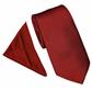 PLAIN POLY TWILL TIE SET - ORANGE