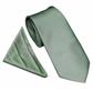 PLAIN POLY TWILL TIE SET - SAGE