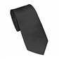 6 X DIAGONAL TWILL FUNERAL TIE- BLACK 