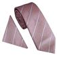()LINEN LOOK STRIPE SET - LIGHT PINK