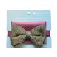 KNITTED TWEED BOW TIE SET- MAROON