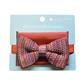 KNITTED TWEED BOW TIE SET - RED