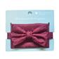 PAISLEY BOW TIE SET - MAROON