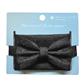 PAISLEY BOW TIE SET - BLACK