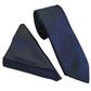 PLAIN POLY TWILL TIE SET - MIDNIGHT