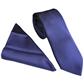 PLAIN POLY TWILL TIE SET - PRUNE