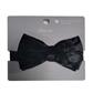 VELVET BOW TIE - BLACK