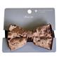 VELVET BOW TIE - BROWN