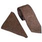 TWEED MIGE TIE SET - BROWN