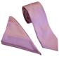 PLAIN POLY SATIN TIE SET- PINK