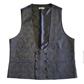 *NEW* PAISLEY WAISTCOAT - BLACK 36/38" (S)