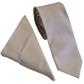 *NEW* PLAIN POLY TWILL TIE SET - BUTTERMILK